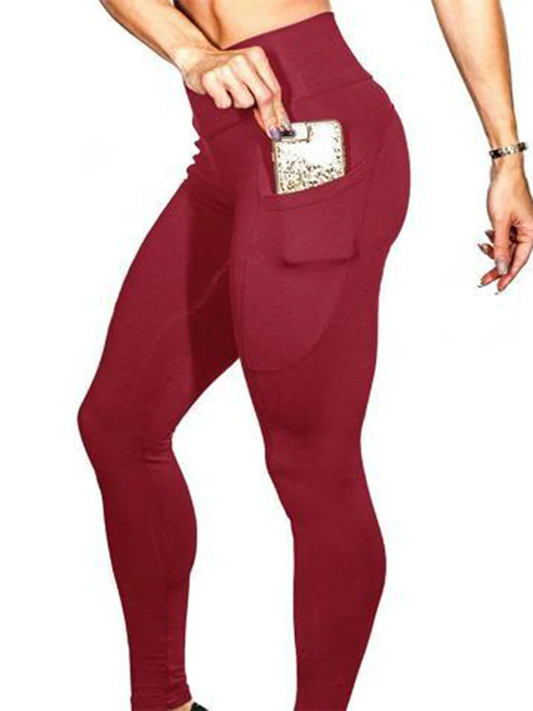 High Waist Push Up Tights Sexy Leggings Women Yoga Pants Solid Color Pockets Gym Trousers Stretchy Elastic Dropshipping
High Waist Push Up Tights Sexy Leggings Women Yoga Pants Solid Color Pockets Gym Trousers Stretchy Elastic Dropshipping