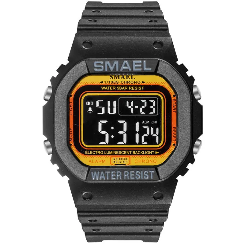 SMAEL Men Digital Watch Military Casual 50M Waterproof LED Electronic Clock Sports Watches Relogio Masculino Watches for Men
SMAEL Men Digital Watch Military Casual 50M Waterproof LED Electronic Clock Sports Watches Relogio Masculino Watches for Men