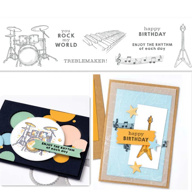 ENJOY THE RHYTHM Cutting Dies And Rubber Stamps For Scrapbooking Making Embossing Card Crafts Stencil Template DIY New 2023
ENJOY THE RHYTHM Cutting Dies And Rubber Stamps For Scrapbooking Making Embossing Card Crafts Stencil Template DIY New 2023