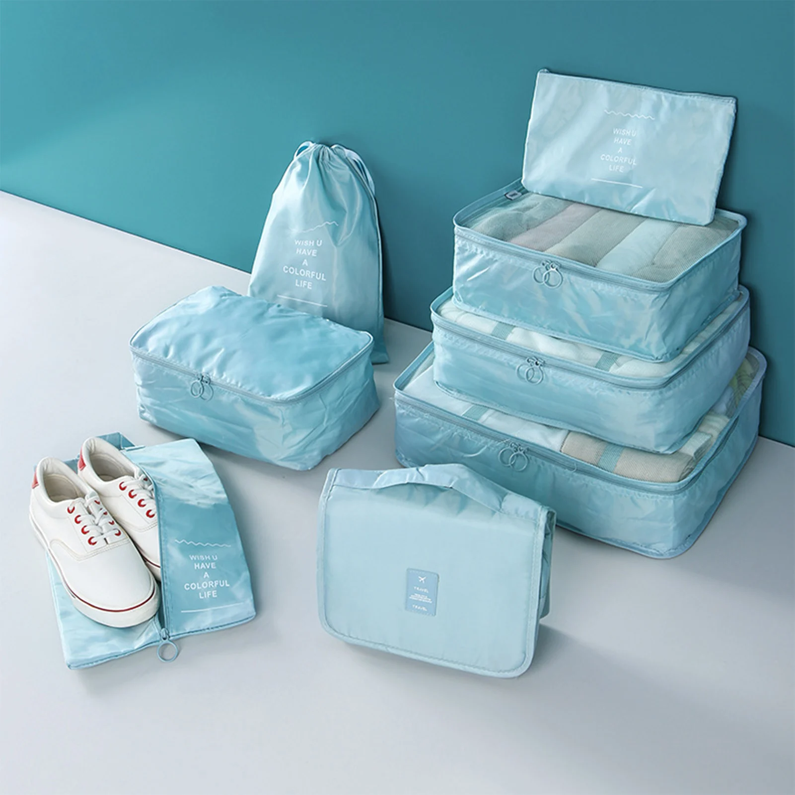 8 PCS Travel Storage Bag Set for Clothes Tidy Organizer Wardrobe Suitcase Pouch Travel Organizer Bag Case Shoes Packing Cube Bag
8 PCS Travel Storage Bag Set for Clothes Tidy Organizer Wardrobe Suitcase Pouch Travel Organizer Bag Case Shoes Packing Cube Bag