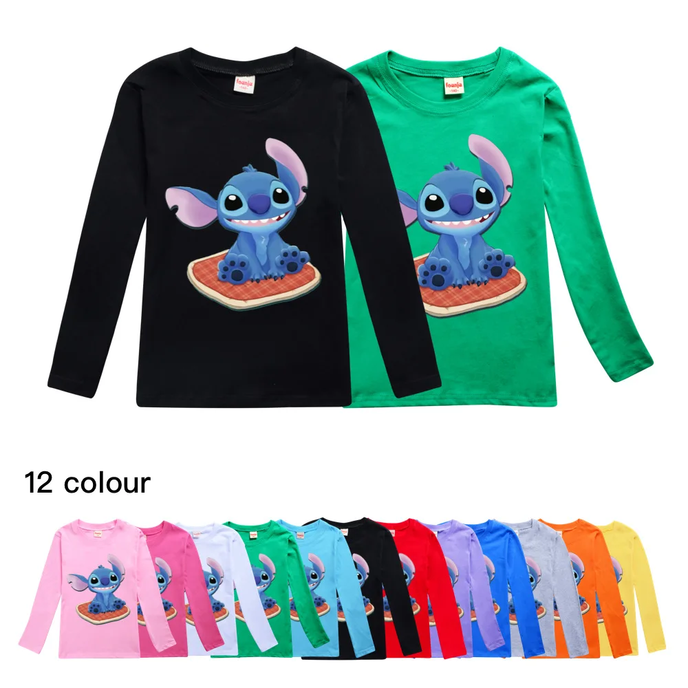 Disney Stitch Children's Spring Autumn Cartoon Print Girls Cotton Casual Baby Boy Long Sleeve Top T-Shirt 2-16Y
Disney Stitch Children's Spring Autumn Cartoon Print Girls Cotton Casual Baby Boy Long Sleeve Top T-Shirt 2-16Y