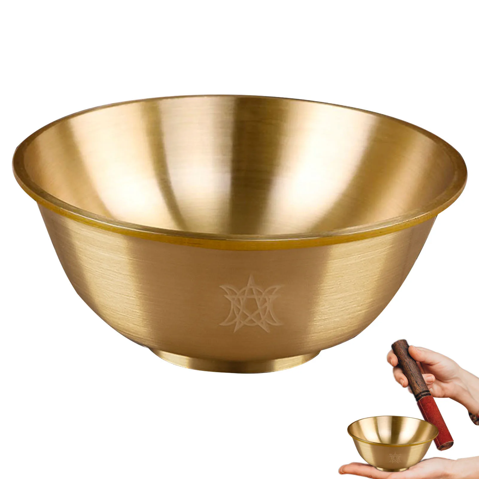 Copper Offering Bowl Triple Moon Pentacle Offering Bowl Buddhist Bowl For Yoga Meditation Altar Supplies Incense Burner Smudging
Copper Offering Bowl Triple Moon Pentacle Offering Bowl Buddhist Bowl For Yoga Meditation Altar Supplies Incense Burner Smudging