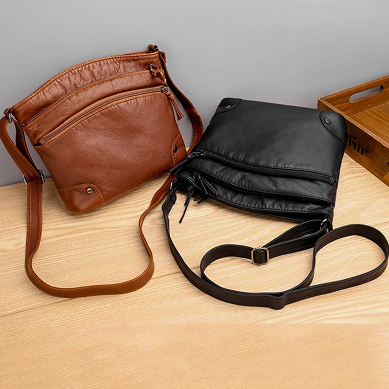 Sling Bag, High-Quality Female Bag Korean Style Shoulder Bag Sling Fashion Retro PU Leather
Sling Bag, High-Quality Female Bag Korean Style Shoulder Bag Sling Fashion Retro PU Leather