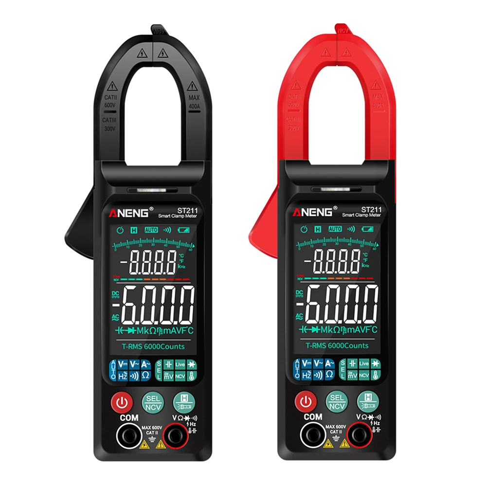 Clamp Digital Multimeter LCD Display DMM Frequency Temperature AC/DC Voltage Measurement Tester Electrical Instrument
Clamp Digital Multimeter LCD Display DMM Frequency Temperature AC/DC Voltage Measurement Tester Electrical Instrument