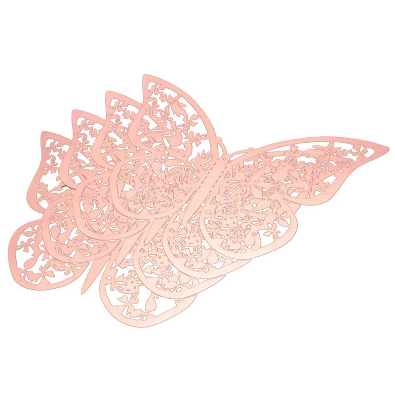 96 PCS 3D Butterfly Wall Decor Rose Gold Stickers 3D Hollow-Out Decorative DIY Home Decor Butterflies Decoration Bedroom 
96 PCS 3D Butterfly Wall Decor Rose Gold Stickers 3D Hollow-Out Decorative DIY Home Decor Butterflies Decoration Bedroom