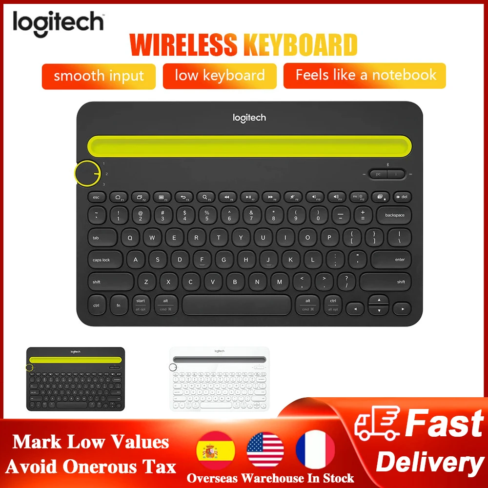 Беспроводная клавиатура Logitech K480, многофункциональная Bluetooth-совместимая клавиатура, портативная клавиатура для ПК, планшета, ноутбука, теле...
Беспроводная клавиатура Logitech K480, многофункциональная Bluetooth-совместимая клавиатура, портативная клавиатура для ПК, планшета, ноутбука, теле...