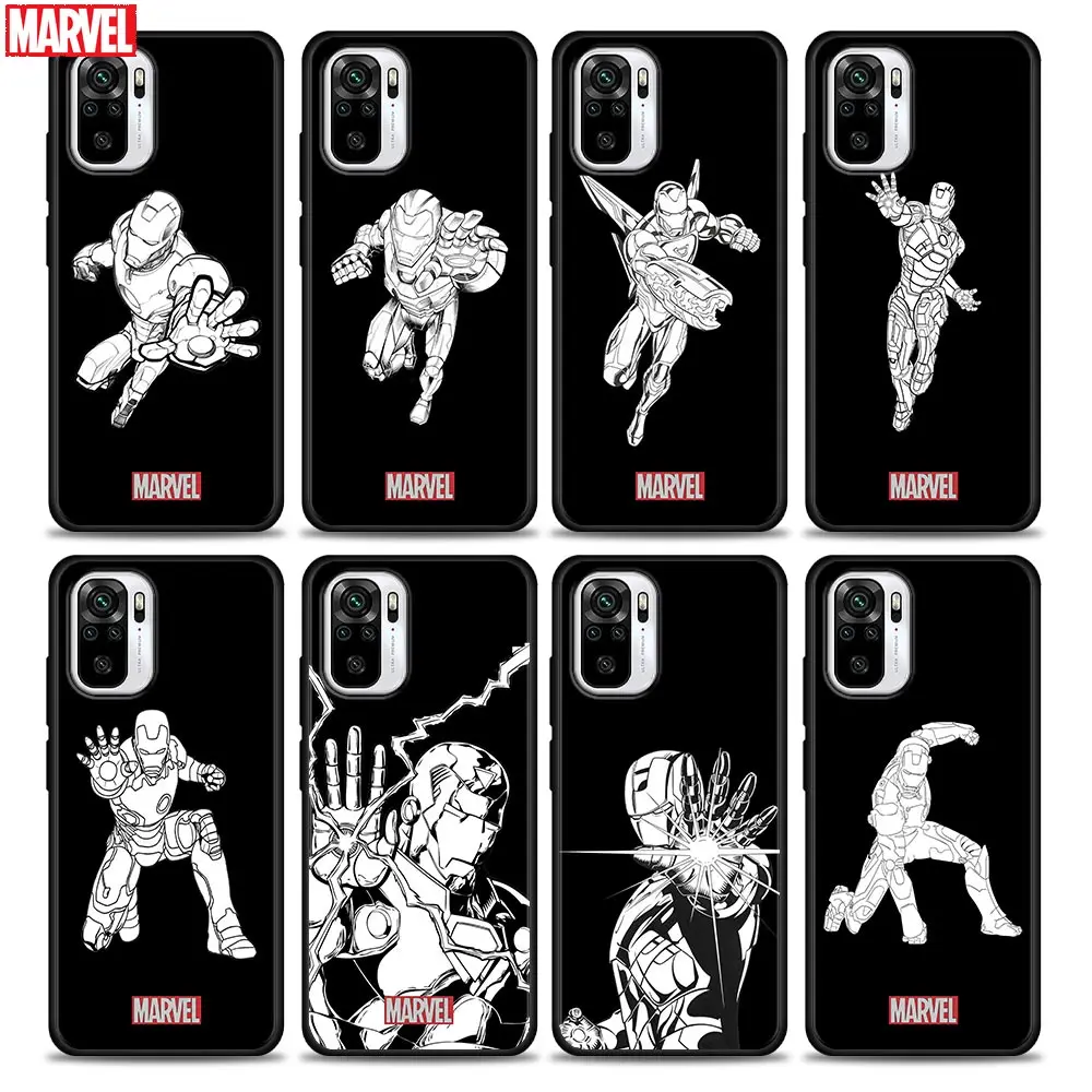 Phone Case for Redmi Note 10 11 11S 11E 7 8 8T 9 9S 9T Pro Plus 4G 5G Soft Silicone Case Cover Marvel black white Iron Man
Phone Case for Redmi Note 10 11 11S 11E 7 8 8T 9 9S 9T Pro Plus 4G 5G Soft Silicone Case Cover Marvel black white Iron Man