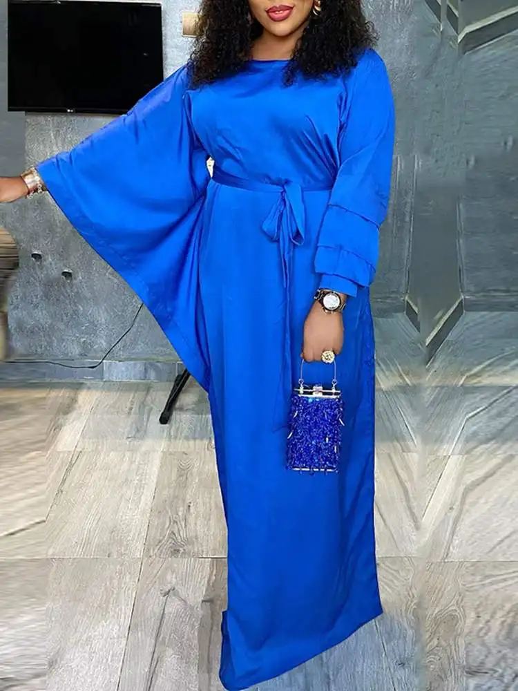 Vintage Long Maxi Dress 2022 VONDA Women Sexy Long Sleeve Solid Color High Waist Long Dresses Oversized Elegant Party Sundress 
Vintage Long Maxi Dress 2022 VONDA Women Sexy Long Sleeve Solid Color High Waist Long Dresses Oversized Elegant Party Sundress