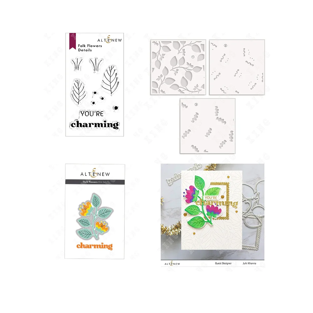 New Folk Flowers Metal Cutting Dies Stamps Stencil for Scrapbook Diary Decoration Embossing Template Diy Greeting Card Handmade
New Folk Flowers Metal Cutting Dies Stamps Stencil for Scrapbook Diary Decoration Embossing Template Diy Greeting Card Handmade