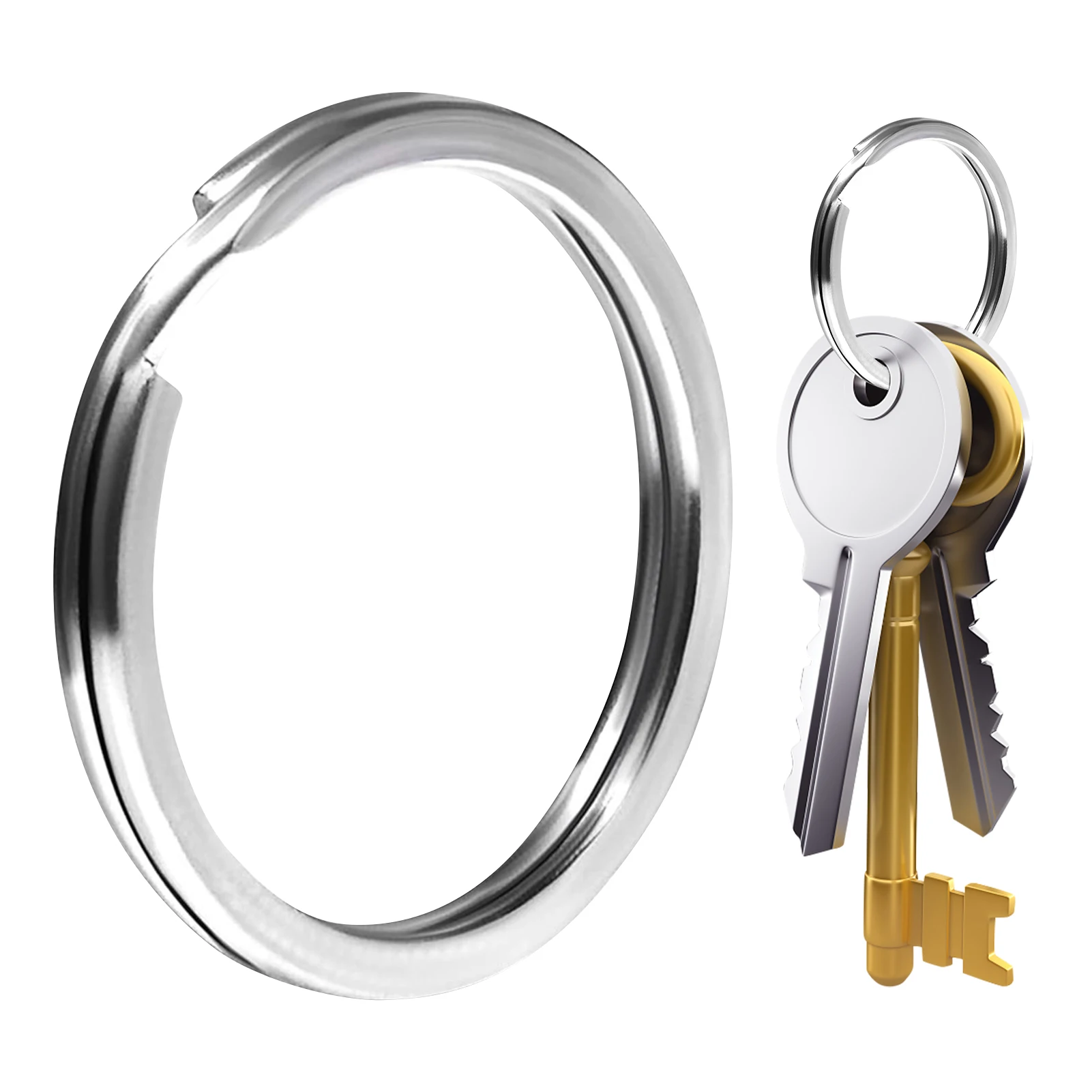 24pcs Stainless Steel Key Ring Attachment Silver Compact Jewellery Making Anti Lost DIY Craft
24pcs Stainless Steel Key Ring Attachment Silver Compact Jewellery Making Anti Lost DIY Craft