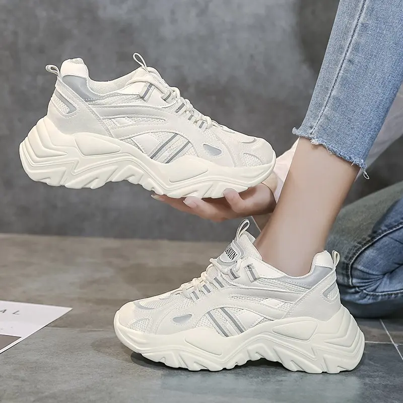 21Women Platform Chunky Sneakers Fashion Lace Up Casual Shoes Woman Tennis Basket Female Autumn Vulcanized Shoes Zapatos Mujerfg
21Women Platform Chunky Sneakers Fashion Lace Up Casual Shoes Woman Tennis Basket Female Autumn Vulcanized Shoes Zapatos Mujerfg