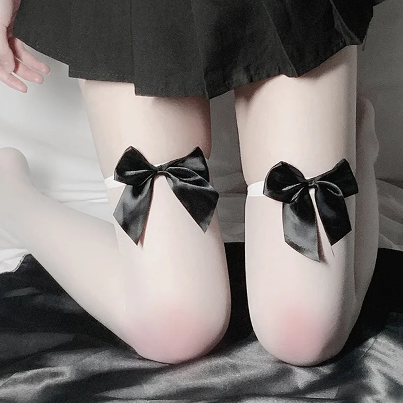 Носки женские длинные до бедра, пикантные мягкие чулки с бантиком в японском стиле, черные, белые
Носки женские длинные до бедра, пикантные мягкие чулки с бантиком в японском стиле, черные, белые