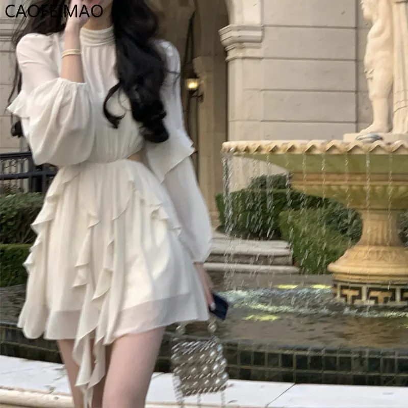 2023 Summer Beach Style Chiffon Y2k Mini Dress Office Lady Casual Long Sleeve Elegant One Piece Dress Korean Fashion Clothing
2023 Summer Beach Style Chiffon Y2k Mini Dress Office Lady Casual Long Sleeve Elegant One Piece Dress Korean Fashion Clothing
