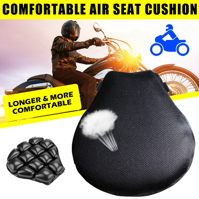 Motorcycle 3D Comfort Seat Cushion Black Shock-absorbing Inflatable Cushion Motorbike Air Seat Pad for Yamaha Suzuki Kawasaki
Motorcycle 3D Comfort Seat Cushion Black Shock-absorbing Inflatable Cushion Motorbike Air Seat Pad for Yamaha Suzuki Kawasaki