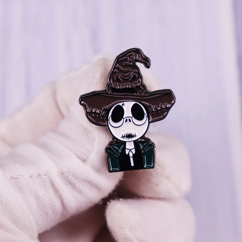 Jack-Skellingtonnn HPotter Enamel Pin Witches Hat Brooch Unique Novelty Cartoon Characters Mash-up Badge Amazing Gift
Jack-Skellingtonnn HPotter Enamel Pin Witches Hat Brooch Unique Novelty Cartoon Characters Mash-up Badge Amazing Gift
