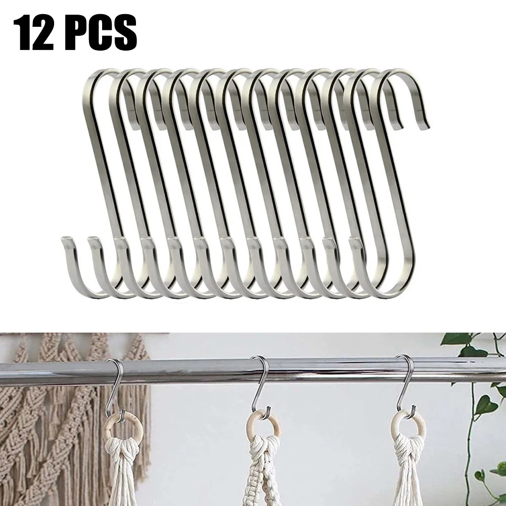 12pcs S Hook Flat Stainless Steel Hanger Kitchen Garden Hanging Utensil Rustproof Anti-drop Hook For Bathroom Workshop Garage
12pcs S Hook Flat Stainless Steel Hanger Kitchen Garden Hanging Utensil Rustproof Anti-drop Hook For Bathroom Workshop Garage