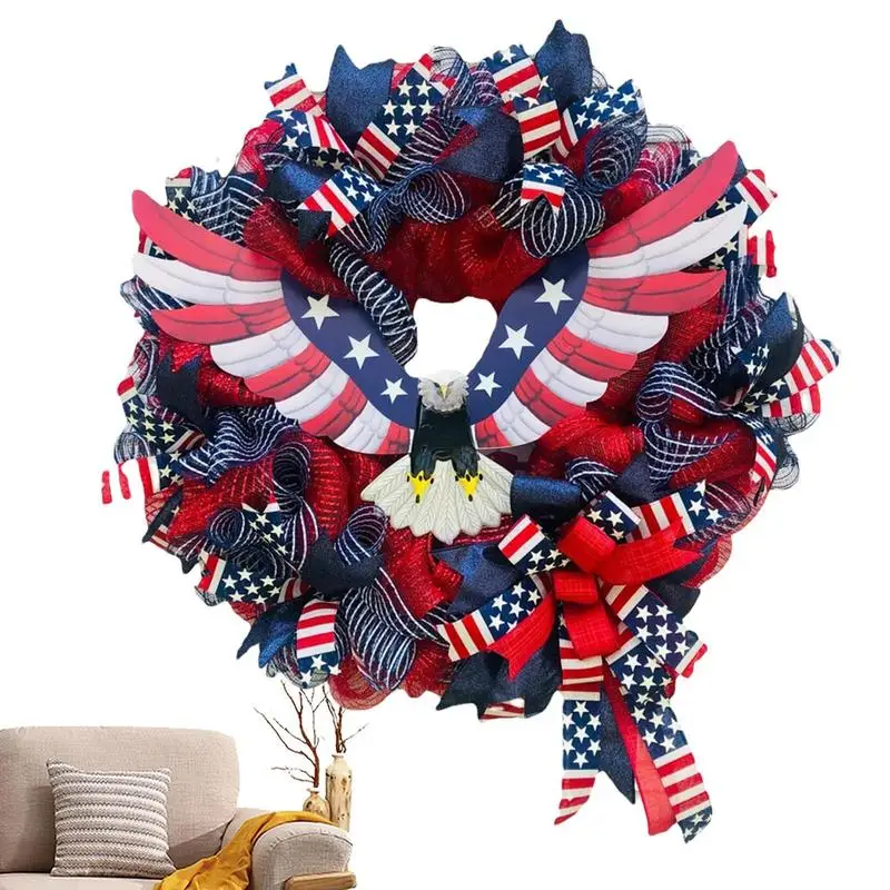 4th Of July Wreath July 4th Eagle Wreath Patriotic Door Decor 15.74inch Red White And Blue Front Door Decorations For Presidents
4th Of July Wreath July 4th Eagle Wreath Patriotic Door Decor 15.74inch Red White And Blue Front Door Decorations For Presidents