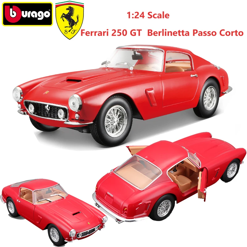 Bburago 1:24 FERRARI 250 GT Berlinetta Passo Corto литые модели автомобилей из сплава коллекционная игрушка подарок для взрослых и детей
Bburago 1:24 FERRARI 250 GT Berlinetta Passo Corto литые модели автомобилей из сплава коллекционная игрушка подарок для взрослых и детей