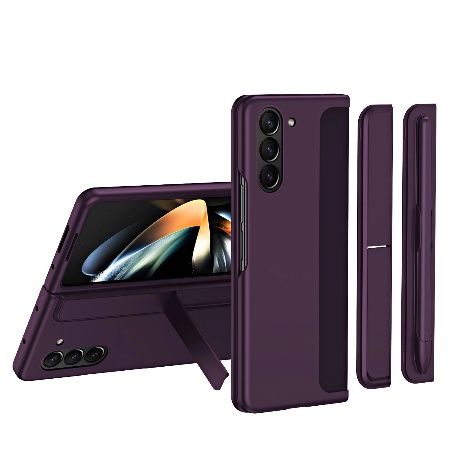 For Samsung Galaxy Z Fold 5 4 3 Case Skin Friendly Matte With Removable Pen Slot Kickstand Holder Shockproof Folding Hard Cover
For Samsung Galaxy Z Fold 5 4 3 Case Skin Friendly Matte With Removable Pen Slot Kickstand Holder Shockproof Folding Hard Cover