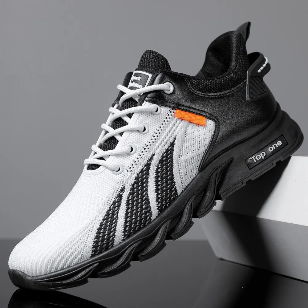 2022 Men's Fashion Casual Shoes Soft Sole Low Top Breathable Flyknit Shoes Colorblocking Sneaker Tenis Masculino Esportivo
2022 Men's Fashion Casual Shoes Soft Sole Low Top Breathable Flyknit Shoes Colorblocking Sneaker Tenis Masculino Esportivo