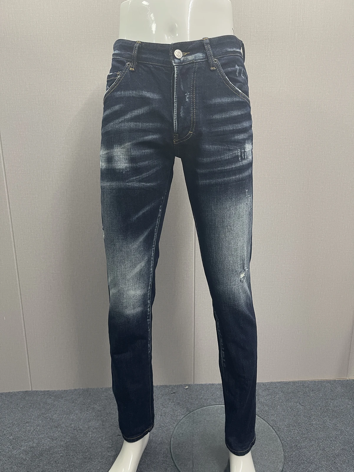 2023 New Jeans Men's Washed Light Color Broken Patch Throwing White Dots Slim Fit Small Feet Casual Fashion Daily
2023 New Jeans Men's Washed Light Color Broken Patch Throwing White Dots Slim Fit Small Feet Casual Fashion Daily