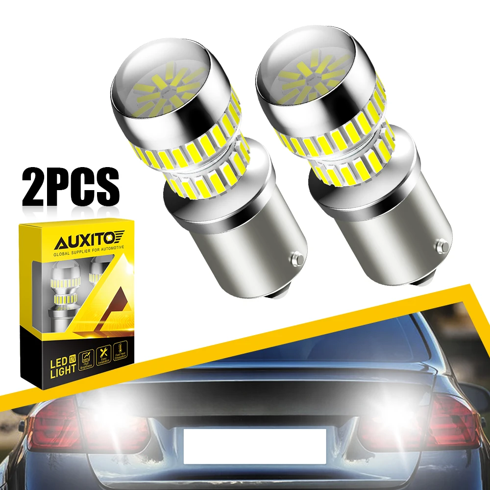 AUXITO Комплект Из 2 Светодиодных Ламп P21W BA15S 1156, 6000K, Белые, Для Задних Бамперных Фонарей
AUXITO Комплект Из 2 Светодиодных Ламп P21W BA15S 1156, 6000K, Белые, Для Задних Бамперных Фонарей