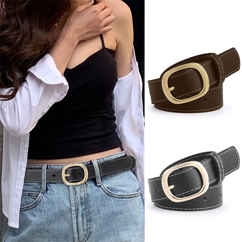 2023 New Women‘s Belt Genuine Leather Belts for Women Female Gold Pin Buckle Strap Fancy Vintage for Jeans Belt Buckle
2023 New Women‘s Belt Genuine Leather Belts for Women Female Gold Pin Buckle Strap Fancy Vintage for Jeans Belt Buckle