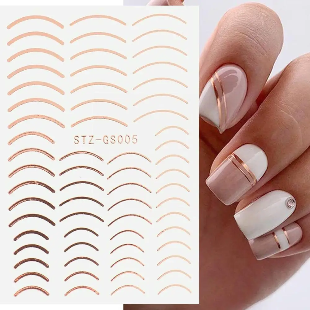 Gold Line Nail Art Sticker Rose Gold Abstract Lines Decals Manicure Stickers French Art Nail Gold Line French Manicure Line J8c9
Gold Line Nail Art Sticker Rose Gold Abstract Lines Decals Manicure Stickers French Art Nail Gold Line French Manicure Line J8c9