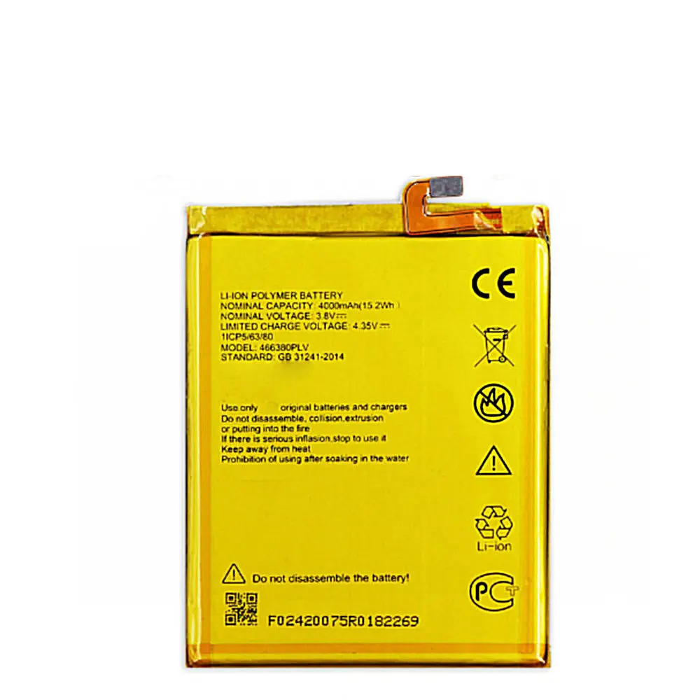 High quality Replacement Battery 4000mAh 466380PLV 466380PVL for ZTE BLADE A610 A610C A610T BA610C BA610T Cellphone
High quality Replacement Battery 4000mAh 466380PLV 466380PVL for ZTE BLADE A610 A610C A610T BA610C BA610T Cellphone