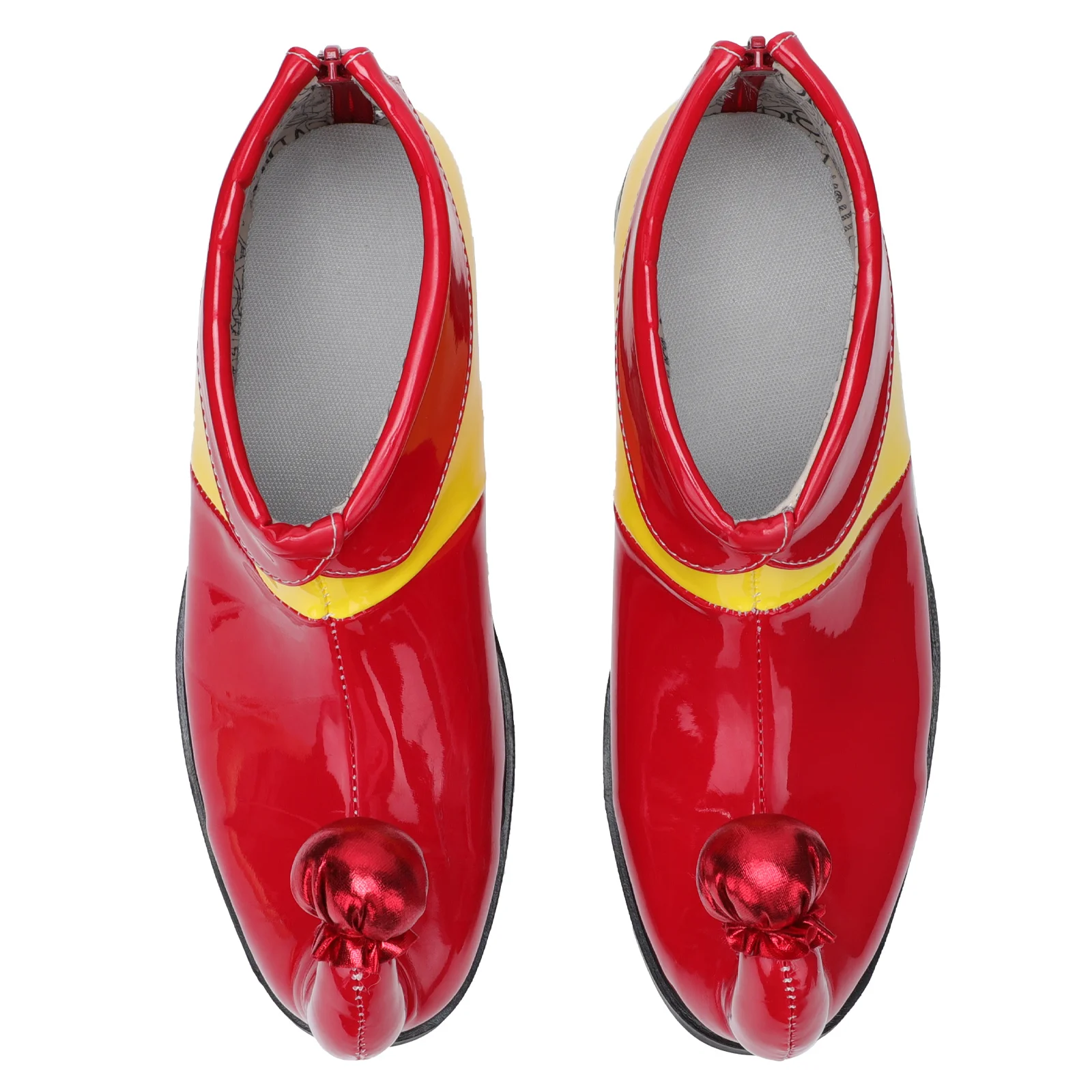 

Обувь клоуна эльфа костюм обувь косплевечерние ринка Хэллоуин красные аксессуары желтое платье Чехлы носки цветные сапоги взрослые