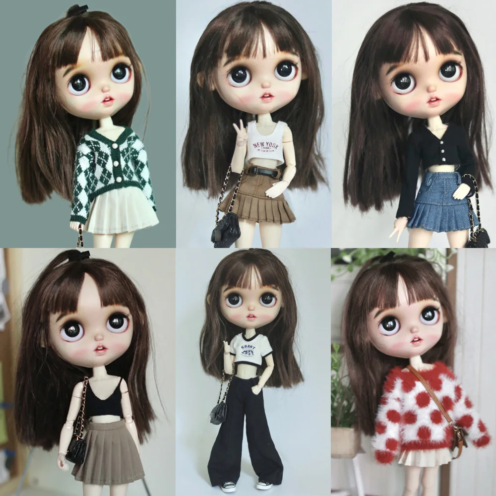 New Blyth Doll Clothes Fashion Denim Trousers Tank Top Half Pleated Skirt Sweater Jacket for Ob24 Azone Licca 19 Joint Clothes
New Blyth Doll Clothes Fashion Denim Trousers Tank Top Half Pleated Skirt Sweater Jacket for Ob24 Azone Licca 19 Joint Clothes