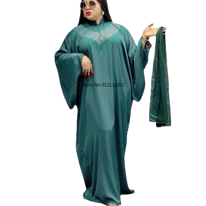Spring Summer Fashion Style 2023 African Women Long Sleeve V-neck Green Polyester Long Dress African Dresses for Women Abaya
Spring Summer Fashion Style 2023 African Women Long Sleeve V-neck Green Polyester Long Dress African Dresses for Women Abaya