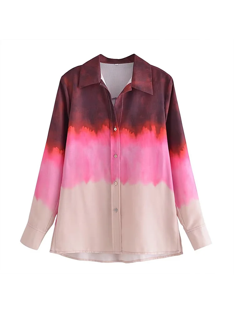 BM&MD&ZA 5100801 Women 2022 New Fashion tie-dyed Gradient Blouses Vintage Long Sleeve Button-up Female Shirts Chic Tops 5100/801
BM&MD&ZA 5100801 Women 2022 New Fashion tie-dyed Gradient Blouses Vintage Long Sleeve Button-up Female Shirts Chic Tops 5100/801