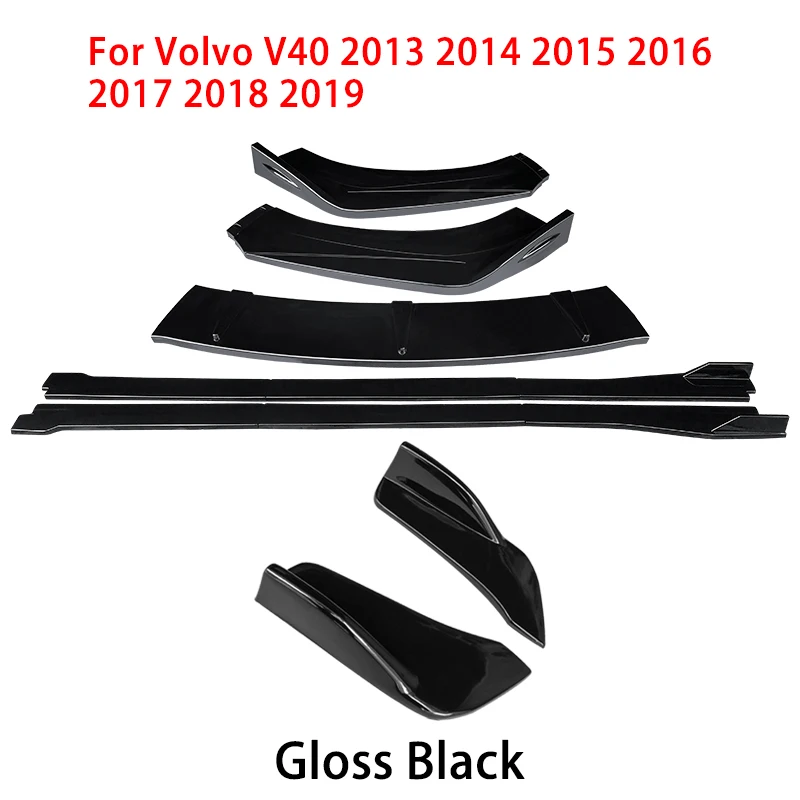 Комплект для кузова Volvo V40 2013-2019, разветвители для переднего бампера, спойлер для губ, боковые юбки, удлинители, задняя обмотка, угловые Акулий плавники, АБС 
Комплект для кузова Volvo V40 2013-2019, разветвители для переднего бампера, спойлер для губ, боковые юбки, удлинители, задняя обмотка, угловые Акулий плавники, АБС