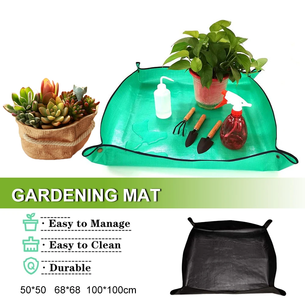 Plant Repotting Mat Foldable Waterproof Gardening Mat Durable Reusable Transplanting Tarp for Bonsai Succulent Flowers Plants
Plant Repotting Mat Foldable Waterproof Gardening Mat Durable Reusable Transplanting Tarp for Bonsai Succulent Flowers Plants