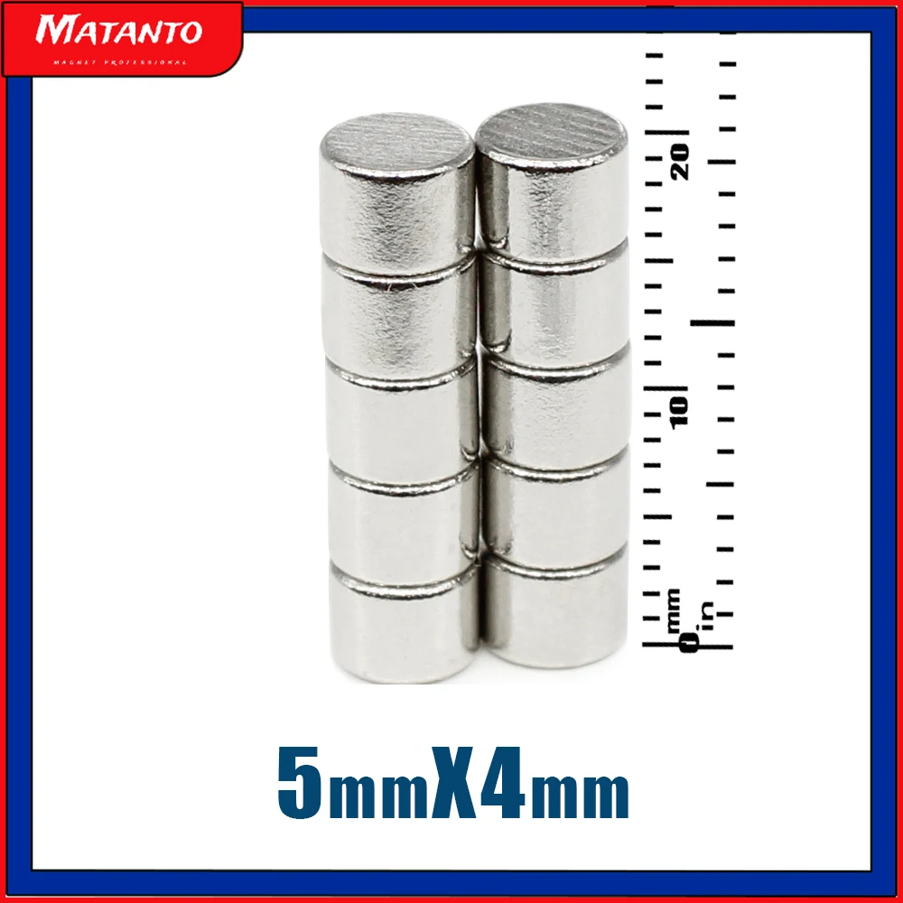 20/50/100/200/300/500PCS 5X4 Round Small Permanent NdFeB Powerful Magnetic magnet N35 5x4mm Neodymium Magnet Strong Disc 5*4 mm
20/50/100/200/300/500PCS 5X4 Round Small Permanent NdFeB Powerful Magnetic magnet N35 5x4mm Neodymium Magnet Strong Disc 5*4 mm