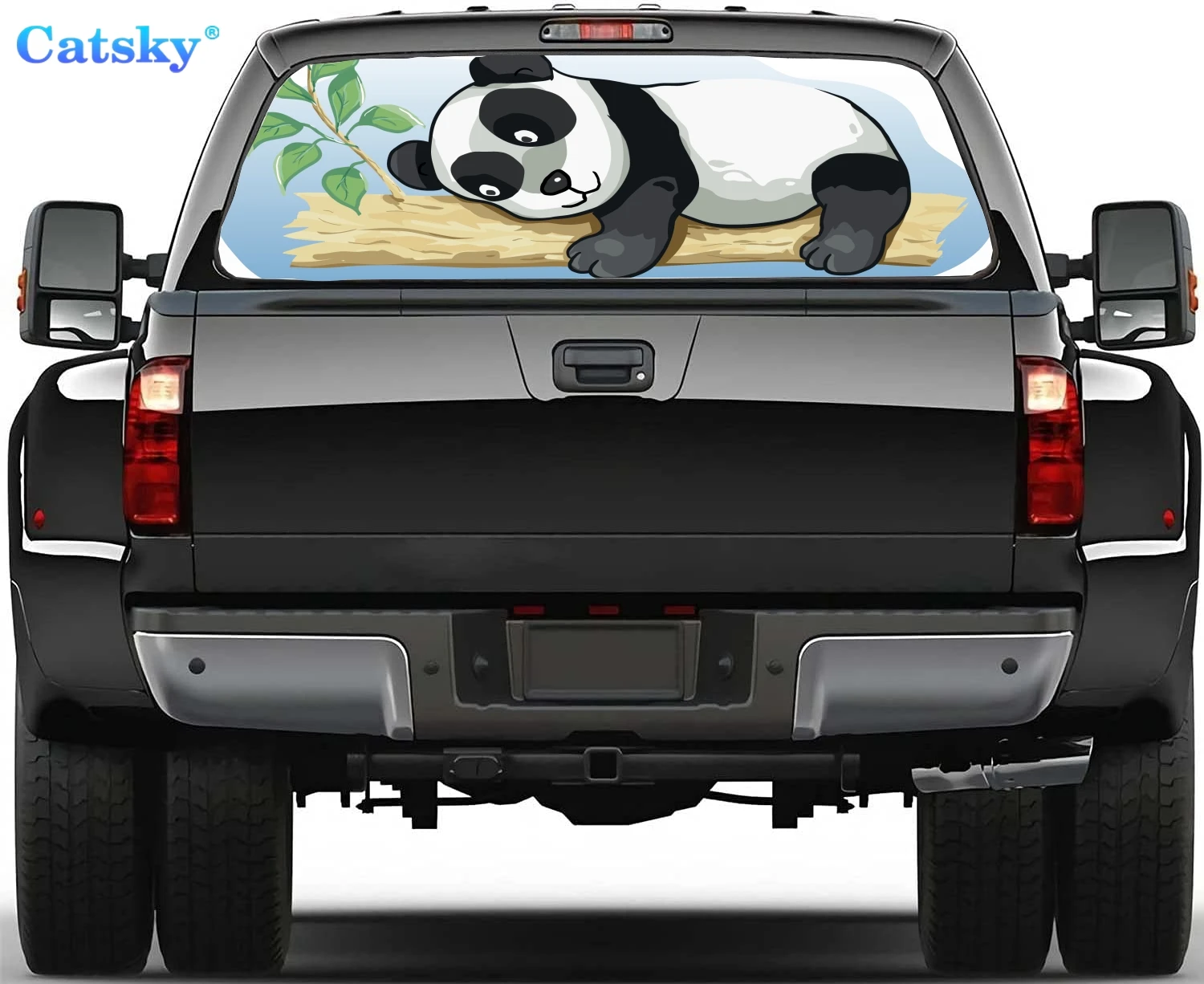 

Panda, panda animal,Car Rear Window Sticker Decoration,Perforated Window Film Decals for Truck Back Windshield,Decor for Car,