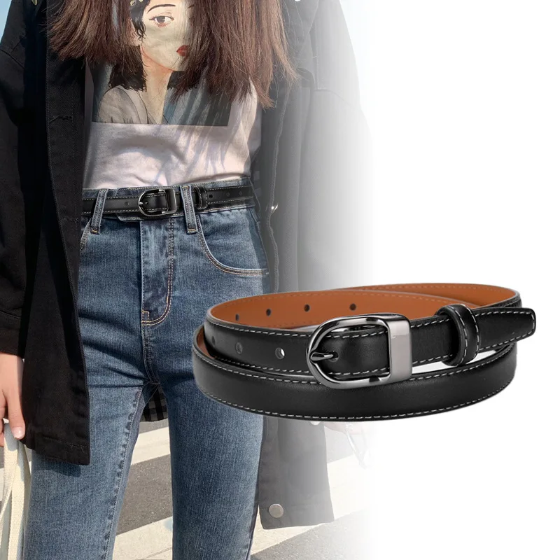 Luxury Top Layer Cow Leather Belt Women's Simple Decorative Jeans Belt Versatile Fashion Leather Casual Designer Thin Belt
Luxury Top Layer Cow Leather Belt Women's Simple Decorative Jeans Belt Versatile Fashion Leather Casual Designer Thin Belt