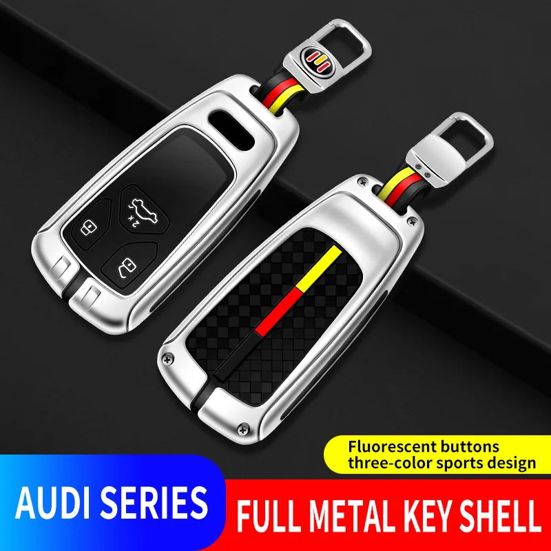 

Zinc Alloy Car Remote Key Cover Case Shell For Audi A4 B9 A5 A6L A6 S4 S5 S7 8W Q7 4M Q5 TT TTS RS Coupe Styling Accessories