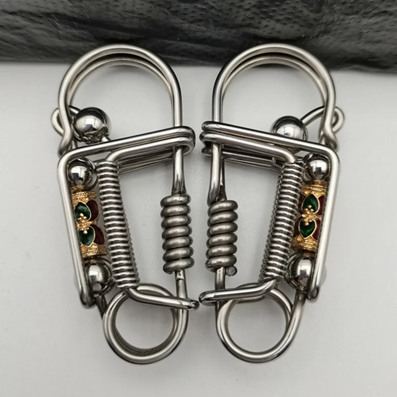 Stainless Steel Handicraft Key Card Bag Ring Buckle Pendant Matte Color Bead Trinket Car Keyring Creative Gift Small Decoration
Stainless Steel Handicraft Key Card Bag Ring Buckle Pendant Matte Color Bead Trinket Car Keyring Creative Gift Small Decoration