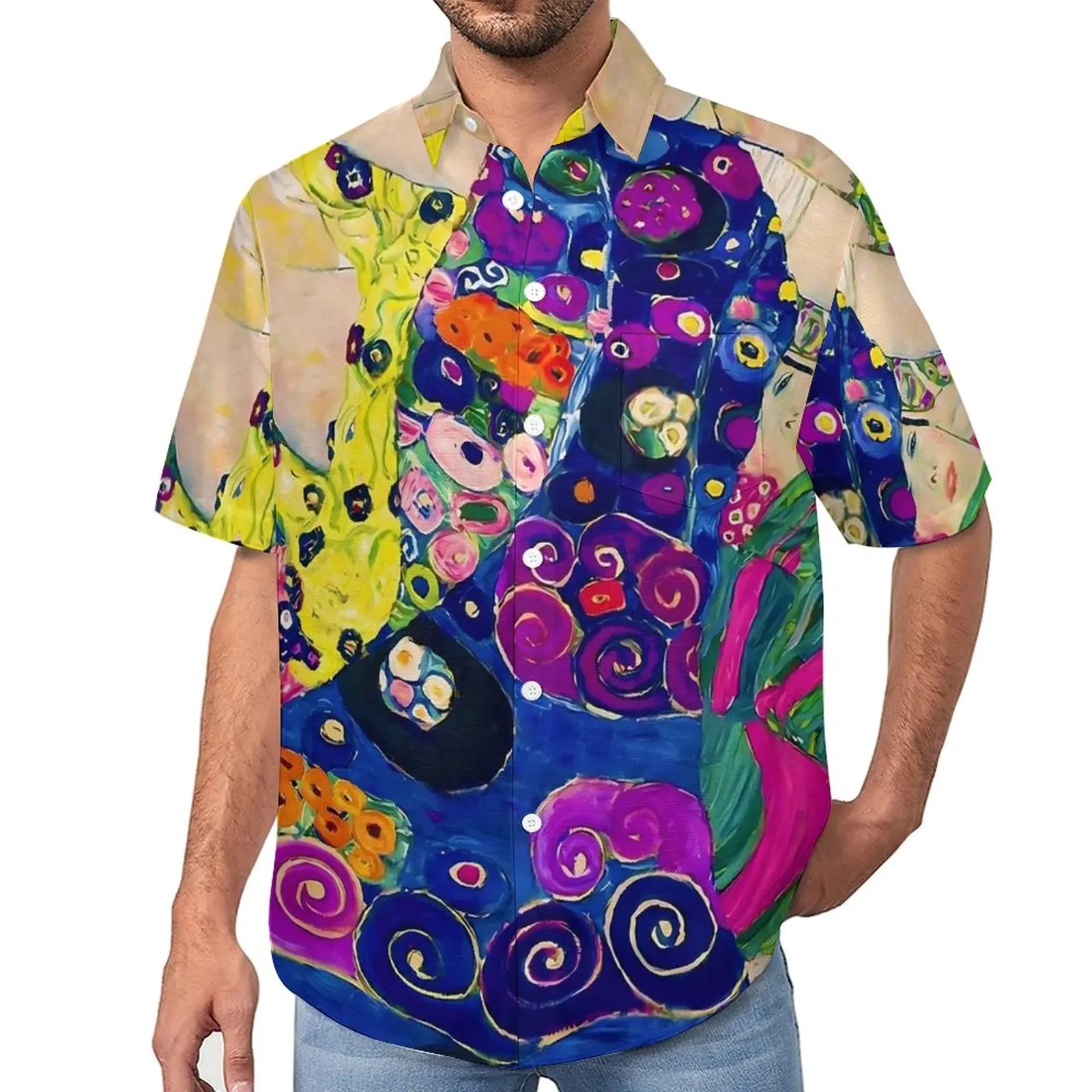 Gustav Klimt Casual Shirts Abstract Art Beach Shirt Hawaii Streetwear Blouses Men Custom 3XL 4XL
Gustav Klimt Casual Shirts Abstract Art Beach Shirt Hawaii Streetwear Blouses Men Custom 3XL 4XL