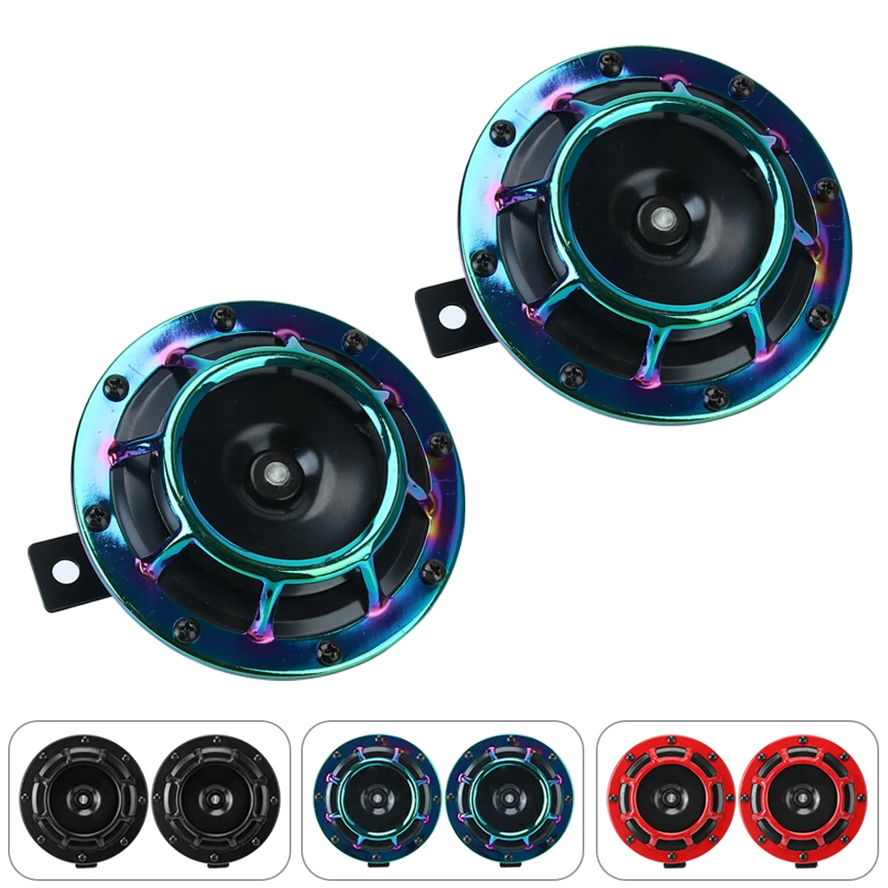 12V 115DB Electricity Horn Super Loud Car Horn New Cool Color Scheme 1Pair Car Motorcycle Modification Universal Grille Horn
12V 115DB Electricity Horn Super Loud Car Horn New Cool Color Scheme 1Pair Car Motorcycle Modification Universal Grille Horn