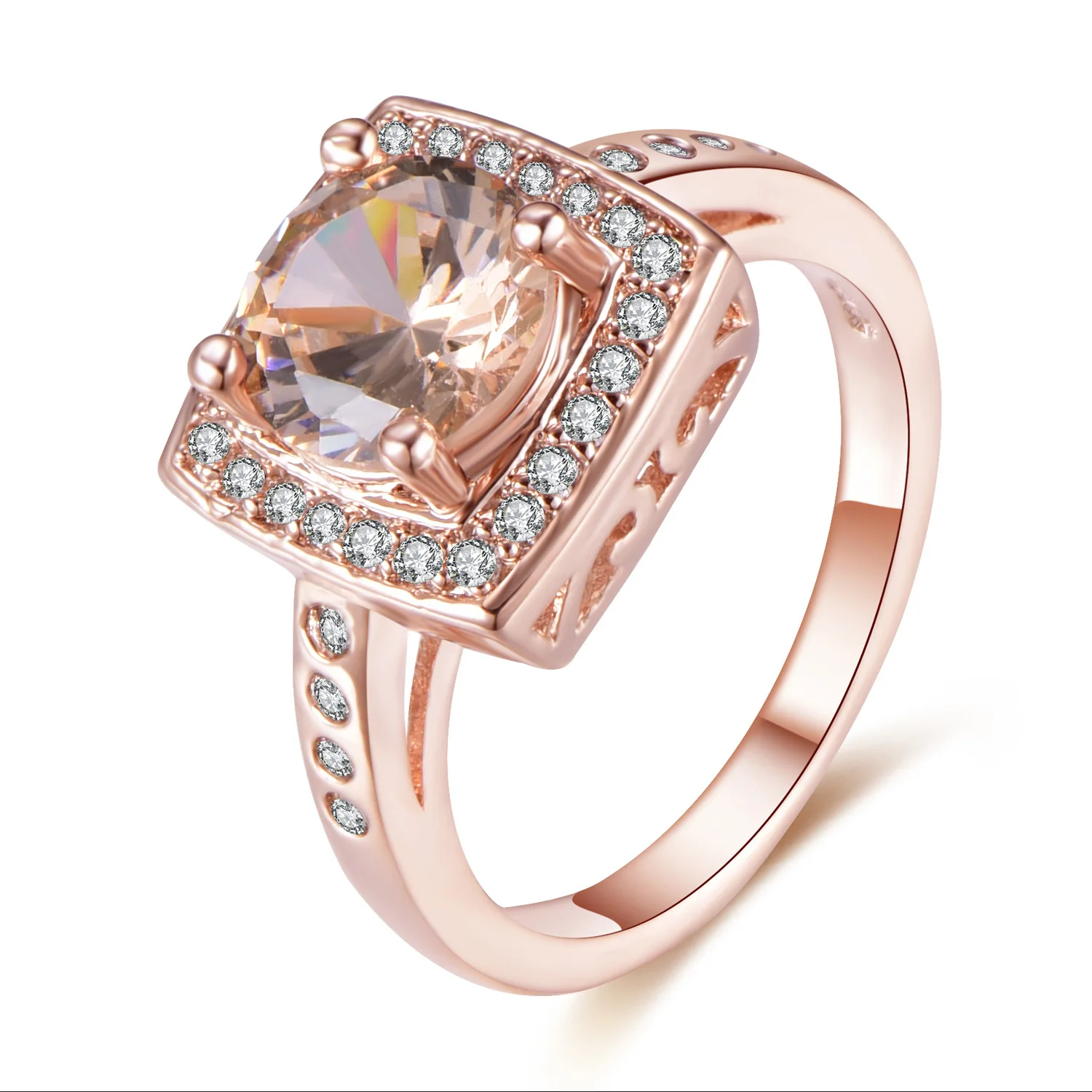 S925 Sterling Silver Premium Luxury Rose Gold Plated Set Topaz Zircon Ring Engagement Ring Jewelry
S925 Sterling Silver Premium Luxury Rose Gold Plated Set Topaz Zircon Ring Engagement Ring Jewelry