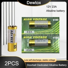 2PCS A23 23A 12V Alkaline Battery 23GA A23S E23A EL12 MN21 MS21 V23GA L1028 GP23A LRV08 for Remote Control Doorbell Dry Batteria
