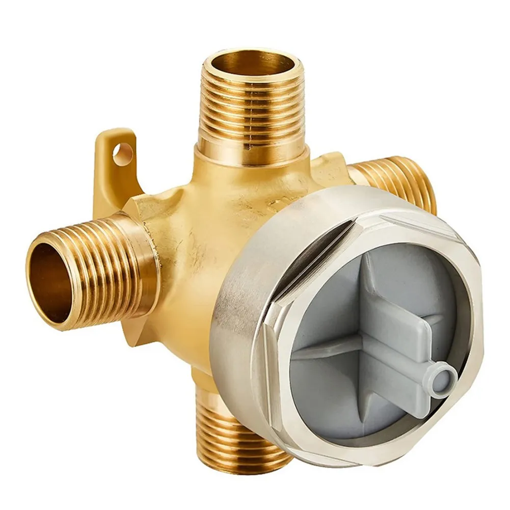 Copper Shower Valve Body Compatible with D13 14 17 or 17T Series Shower Trim Kits Adjustable Flow Control Easy Installation
Copper Shower Valve Body Compatible with D13 14 17 or 17T Series Shower Trim Kits Adjustable Flow Control Easy Installation