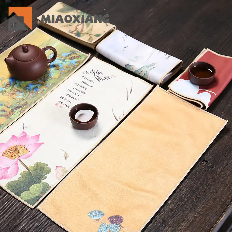 Thickened Plush Water Absorbing Tea Towel Painted Zen Towel Tea Cloth Special Tea Table Cloth Pot Raising Duster Cloth Deerskin
Thickened Plush Water Absorbing Tea Towel Painted Zen Towel Tea Cloth Special Tea Table Cloth Pot Raising Duster Cloth Deerskin