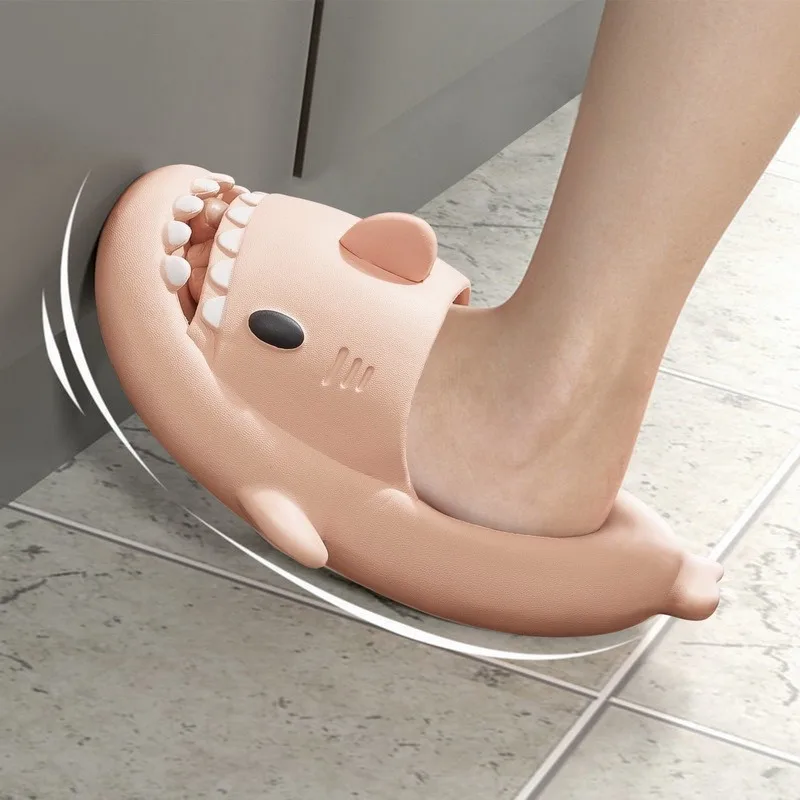 Cute Shark Slippers Platform Women Men Indoor Bathroom Shark Slides Couples Summer Shoes Soft EVA Female Male Beach Flip Flops
Cute Shark Slippers Platform Women Men Indoor Bathroom Shark Slides Couples Summer Shoes Soft EVA Female Male Beach Flip Flops