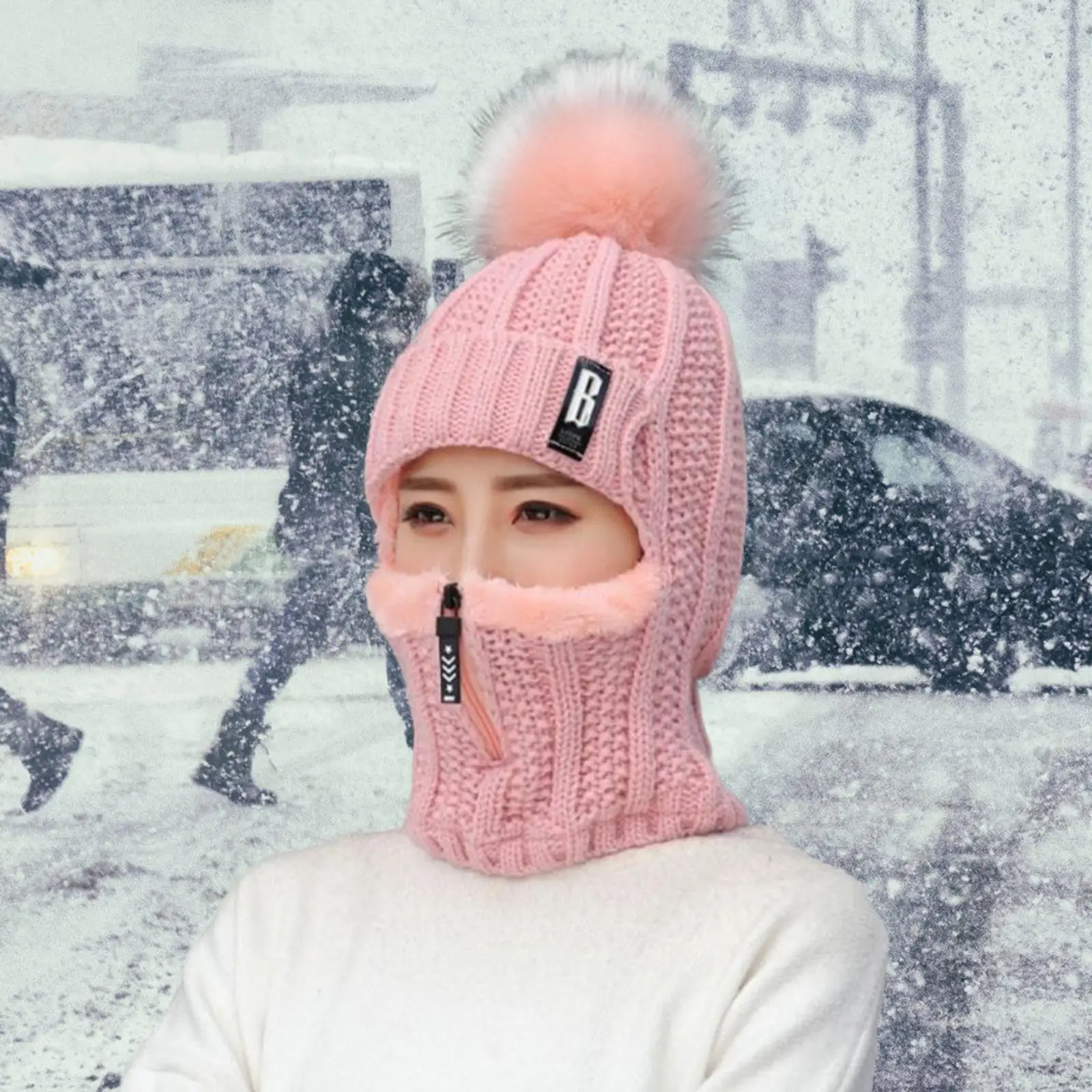 Women Warm Knitted Scarf Hat Set Thick Warm Skullies Beanies Winter Hats for Women Outdoor Snow Riding Ski Cap Girl 56-58cm
Women Warm Knitted Scarf Hat Set Thick Warm Skullies Beanies Winter Hats for Women Outdoor Snow Riding Ski Cap Girl 56-58cm