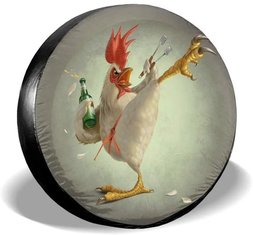 XOMAO Funny Chicken Spare Tire Cover Polyester Universal Dust-Proof Waterproof Wheel Covers for Trailer RV
XOMAO Funny Chicken Spare Tire Cover Polyester Universal Dust-Proof Waterproof Wheel Covers for Trailer RV