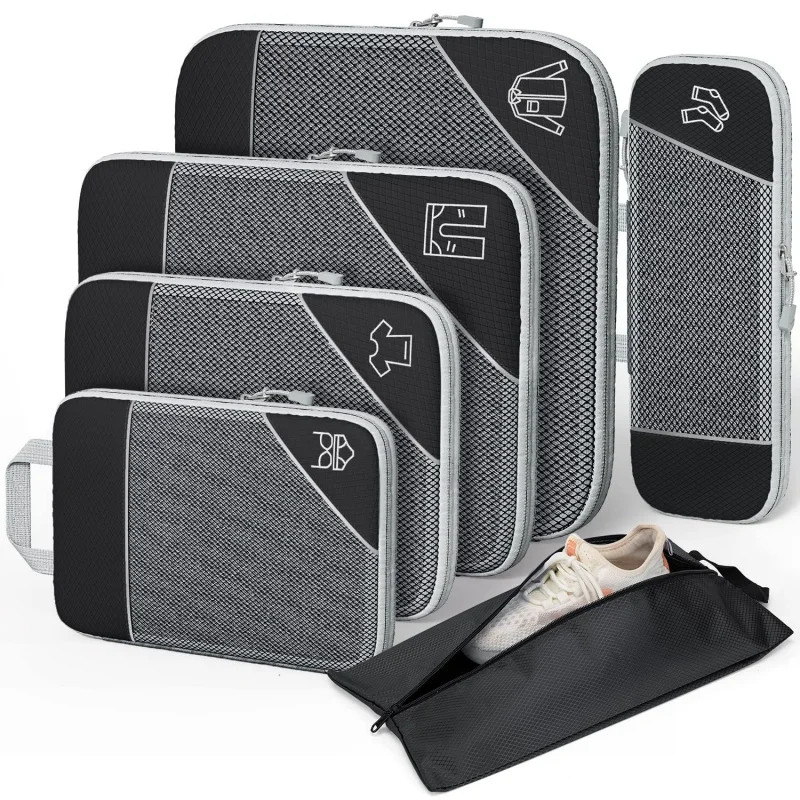 Travel Bag Suitcase Visual Bag Portable Lightweight Mesh Cubes With Packing Set Shoe Organizer Luggage Compressed Storage
Travel Bag Suitcase Visual Bag Portable Lightweight Mesh Cubes With Packing Set Shoe Organizer Luggage Compressed Storage